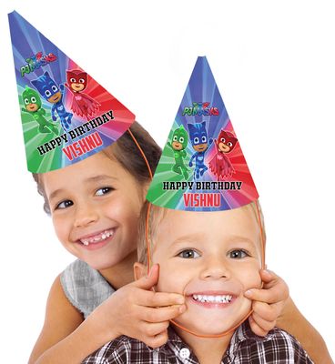 PJ Mask Party Caps / Hats (10 Pcs)