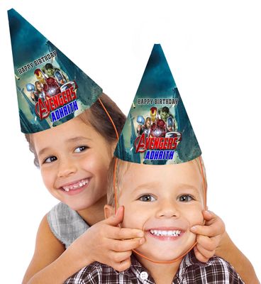 Avengers Birthday Party Caps / Hats (10 Pcs)