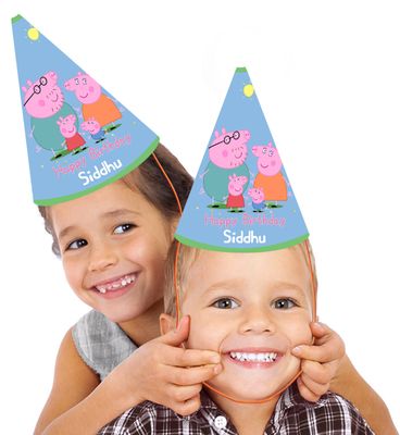 Peppa Pig Party Caps / Hats (10 Pcs)