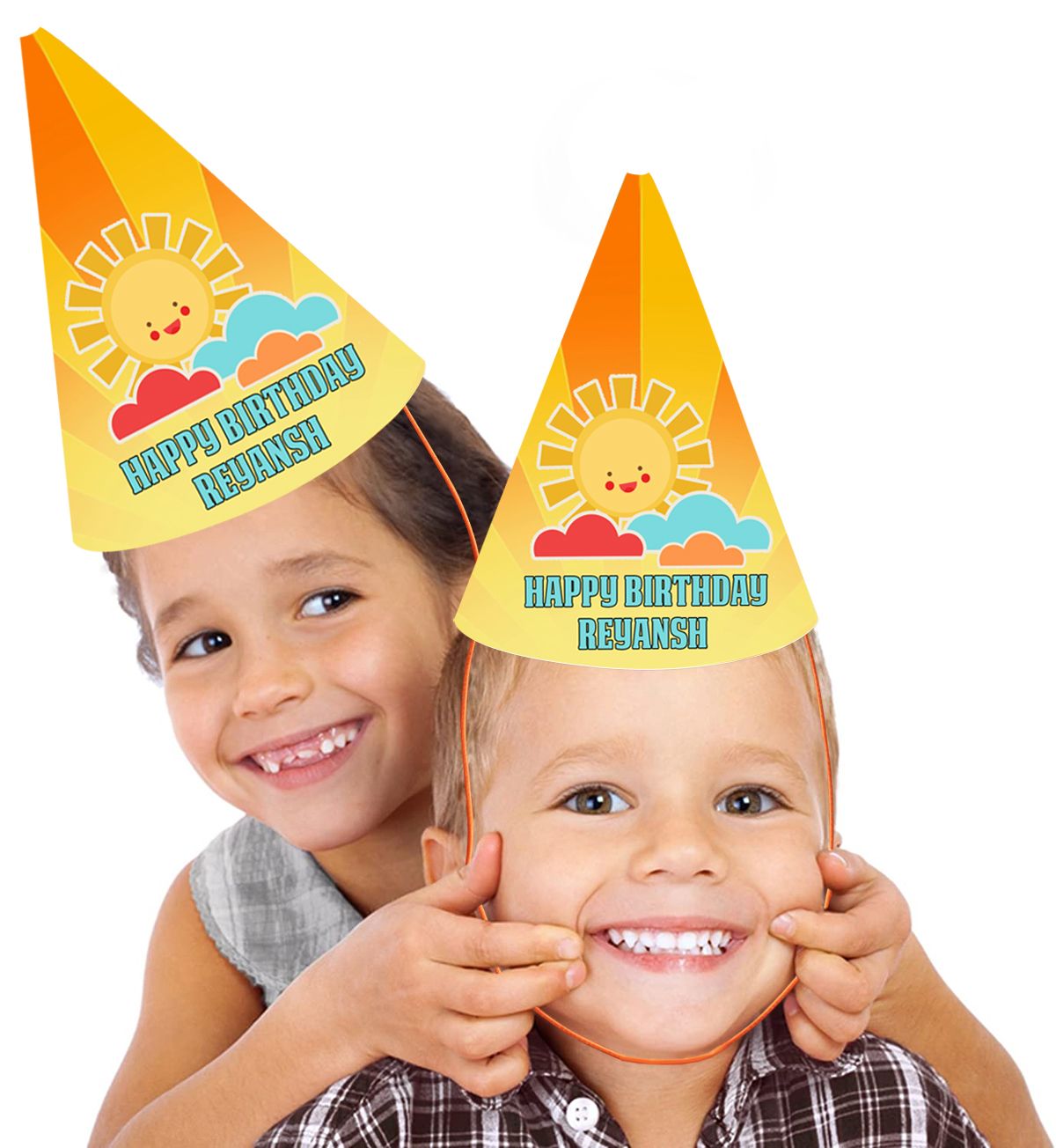 Sunshine Theme BirthdayParty Caps / Hats (10 Pcs)