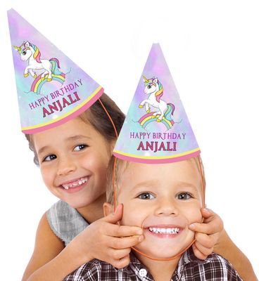 Unicorn Party Caps / Hats (10 Pcs)