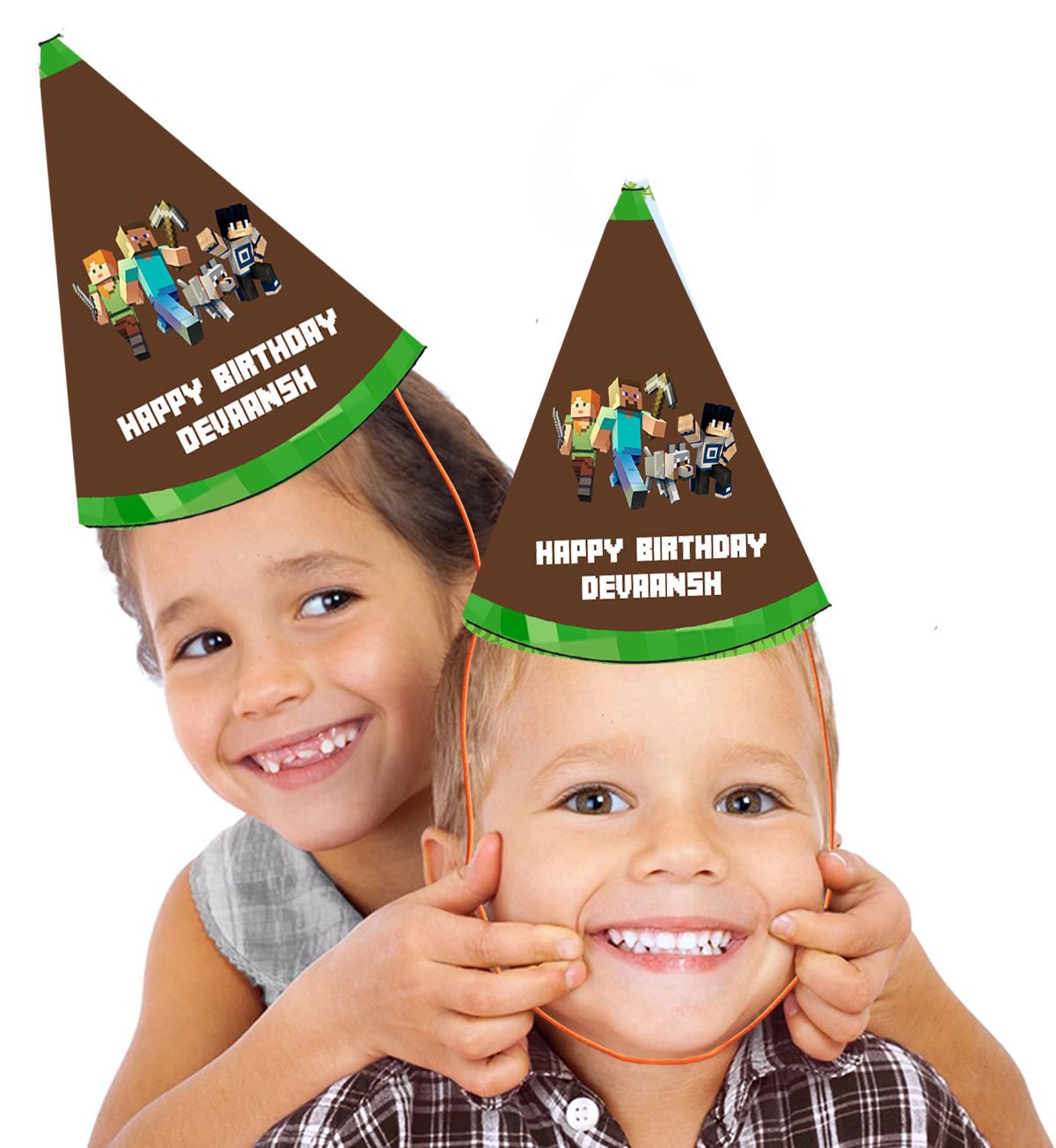 Minecraft Party Caps / Hats (10 Pcs)