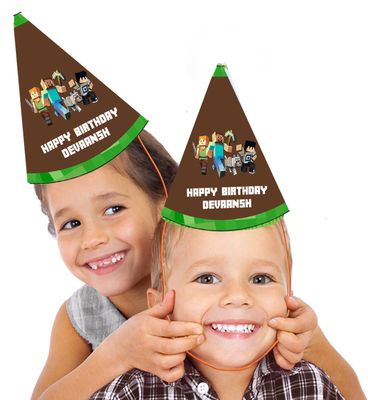 Minecraft Party Caps / Hats (10 Pcs)