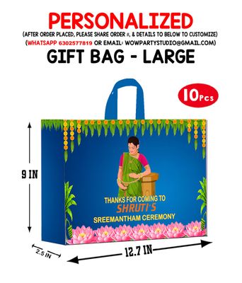 Baby Shower Theme Gift Bag - Large (10 Pcs)