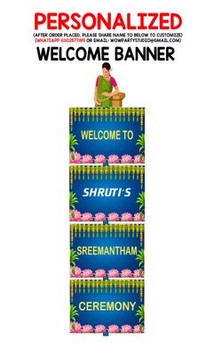 Baby Shower Theme Door/Welcome Banner (3ft)