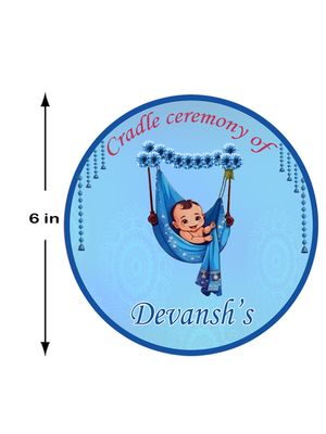 Cradle Ceremony Blue Theme Ceiling Hangings / Danglers (12 Pcs)