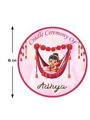 Cradle Ceremony Pink Theme Ceiling Hangings / Danglers (12 Pcs)