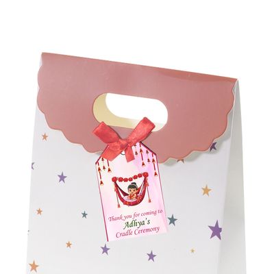 Cradle Ceremony Pink Theme Thank you Tags (24 Pcs)