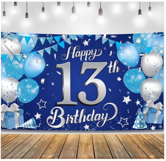 Teenager Theme Backdrop / Background Banner (4ft x 5ft) #2