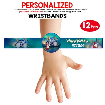 Music Theme - Wristbands (12 Pcs)