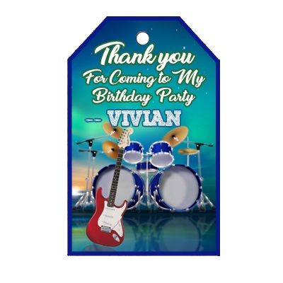 Music Theme Thank you Tags (24 Pcs)