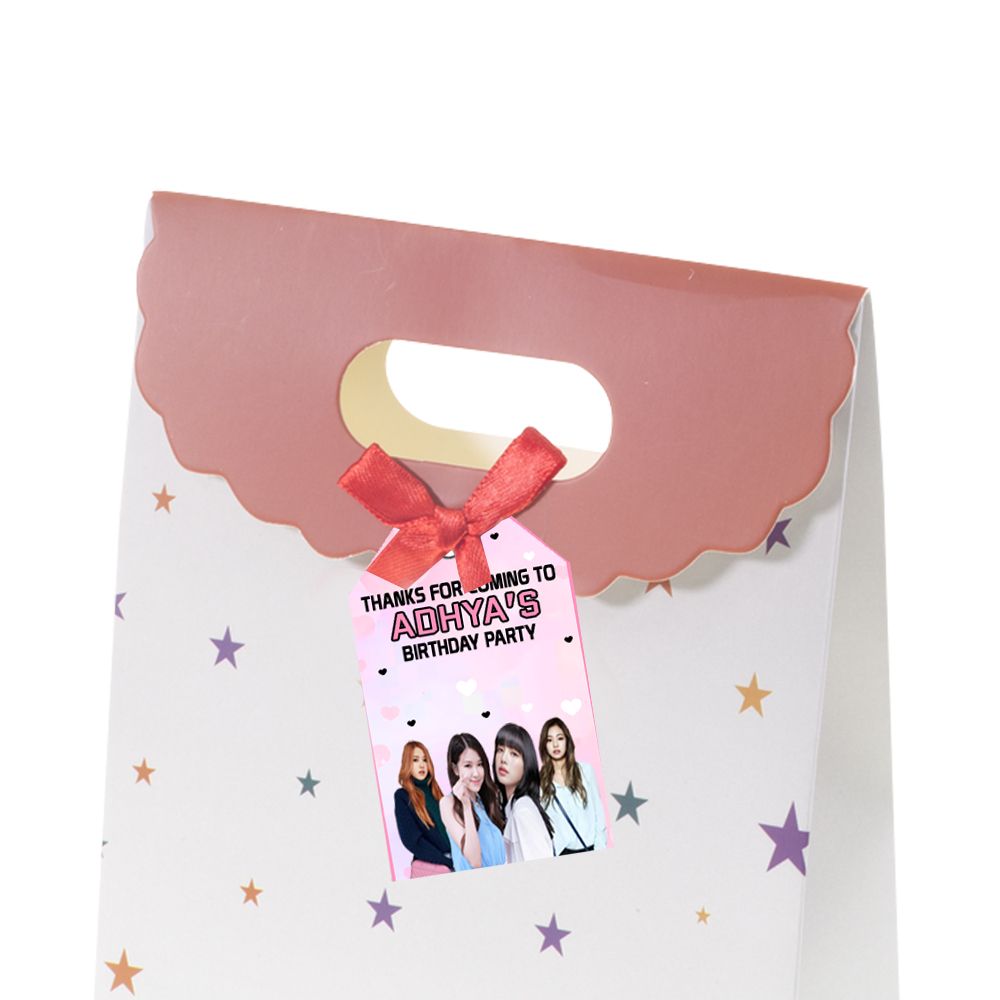 Black Pink Theme Thank you Tags (24 Pcs)