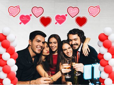 Valentine&#39;s Day Theme Cutouts (1ft) - 8 Pcs
