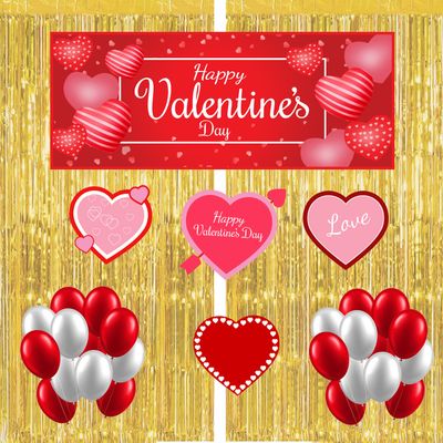 Valentine&#39;s Day Theme - Combo Kit 27Pcs Gold (Non Personalized)
