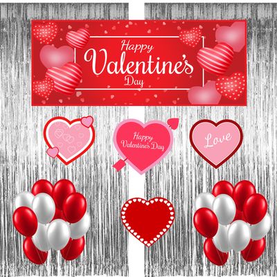 Valentine&#39;s Day Theme - Combo Kit 27Pcs Silver (Non Personalized)