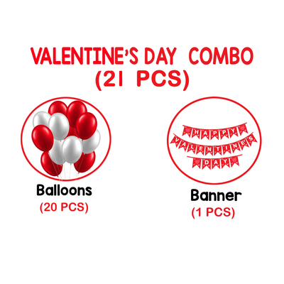 Valentine's Day Theme - Combo Kit 21 Pcs (Non Personalized)