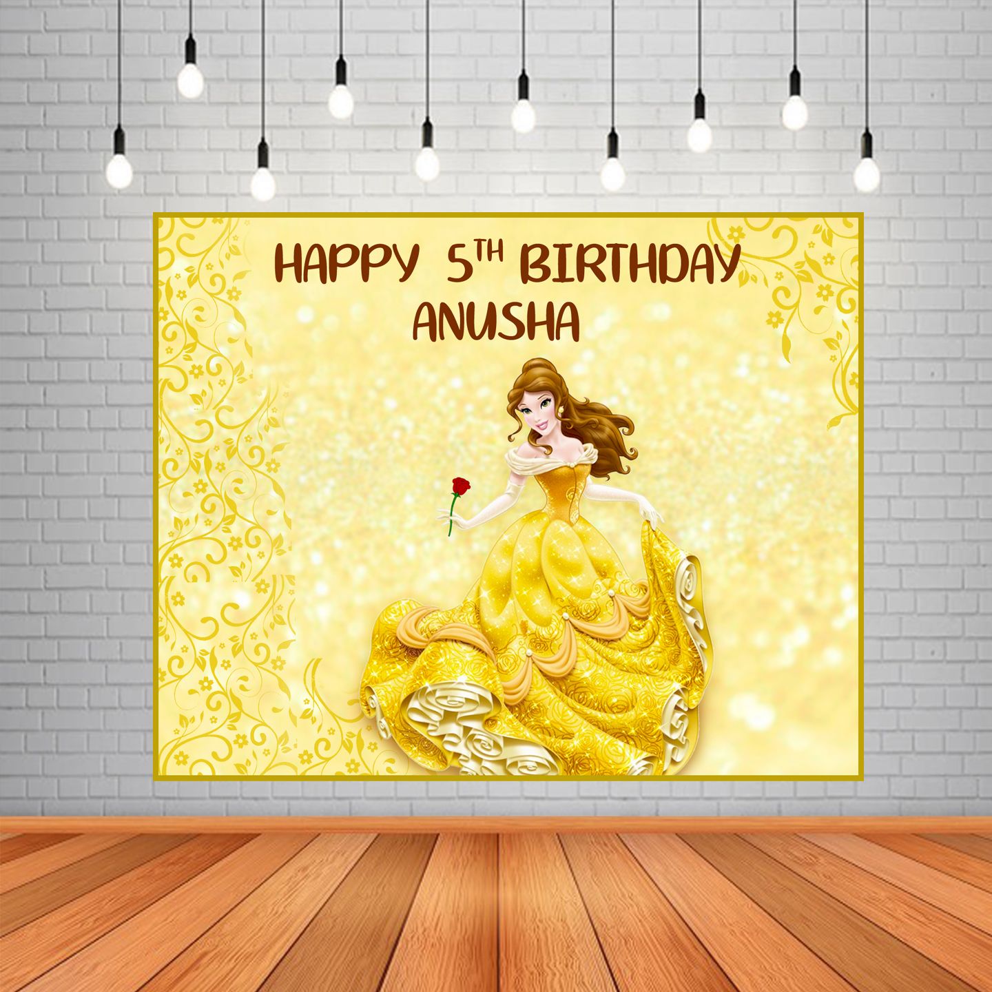 Belle Theme Background Banner (4ft x 5ft)