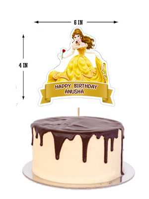 Belle Theme Cake Topper Combo