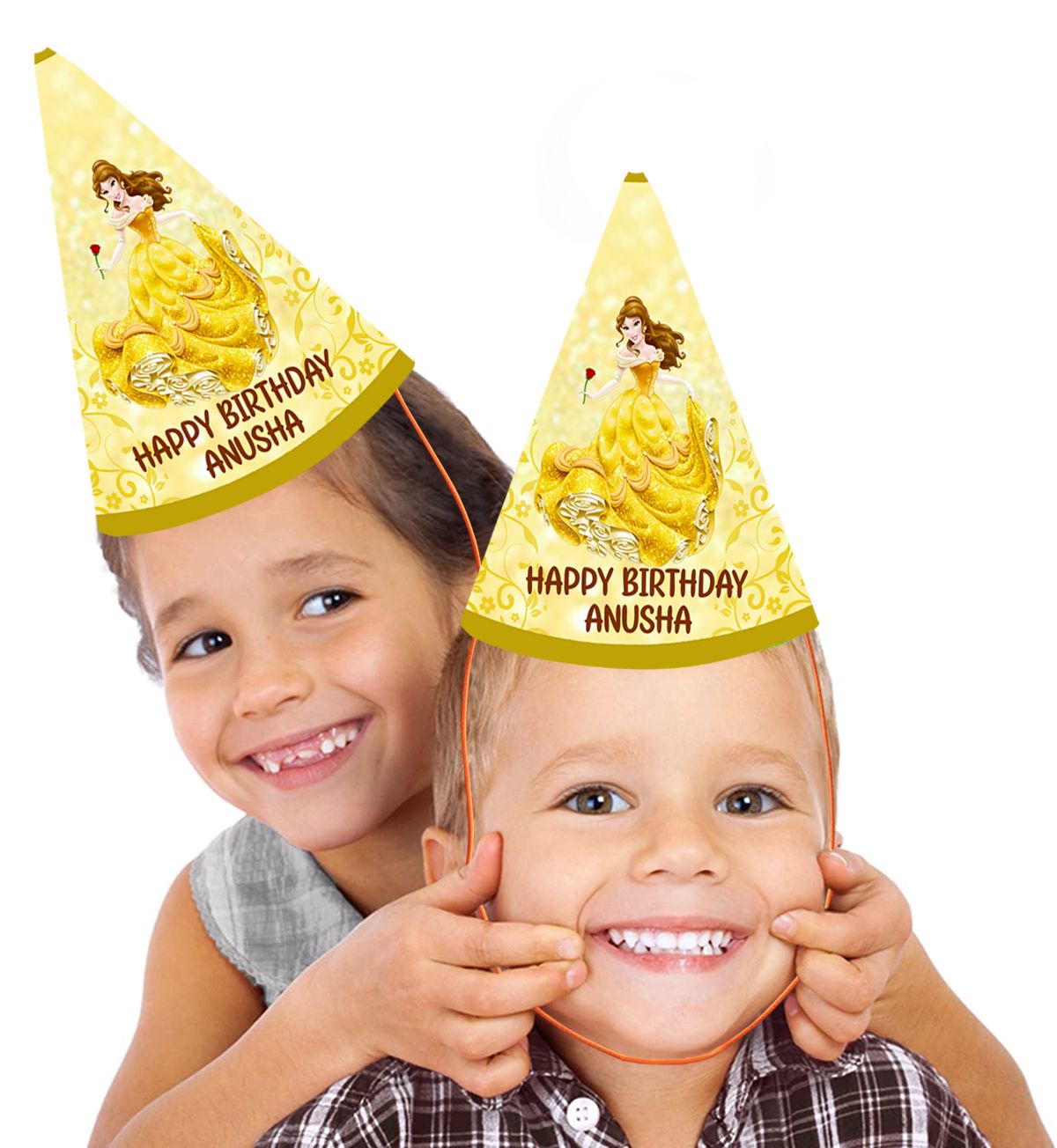 Belle Theme Party Caps / Hats (10 Pcs)