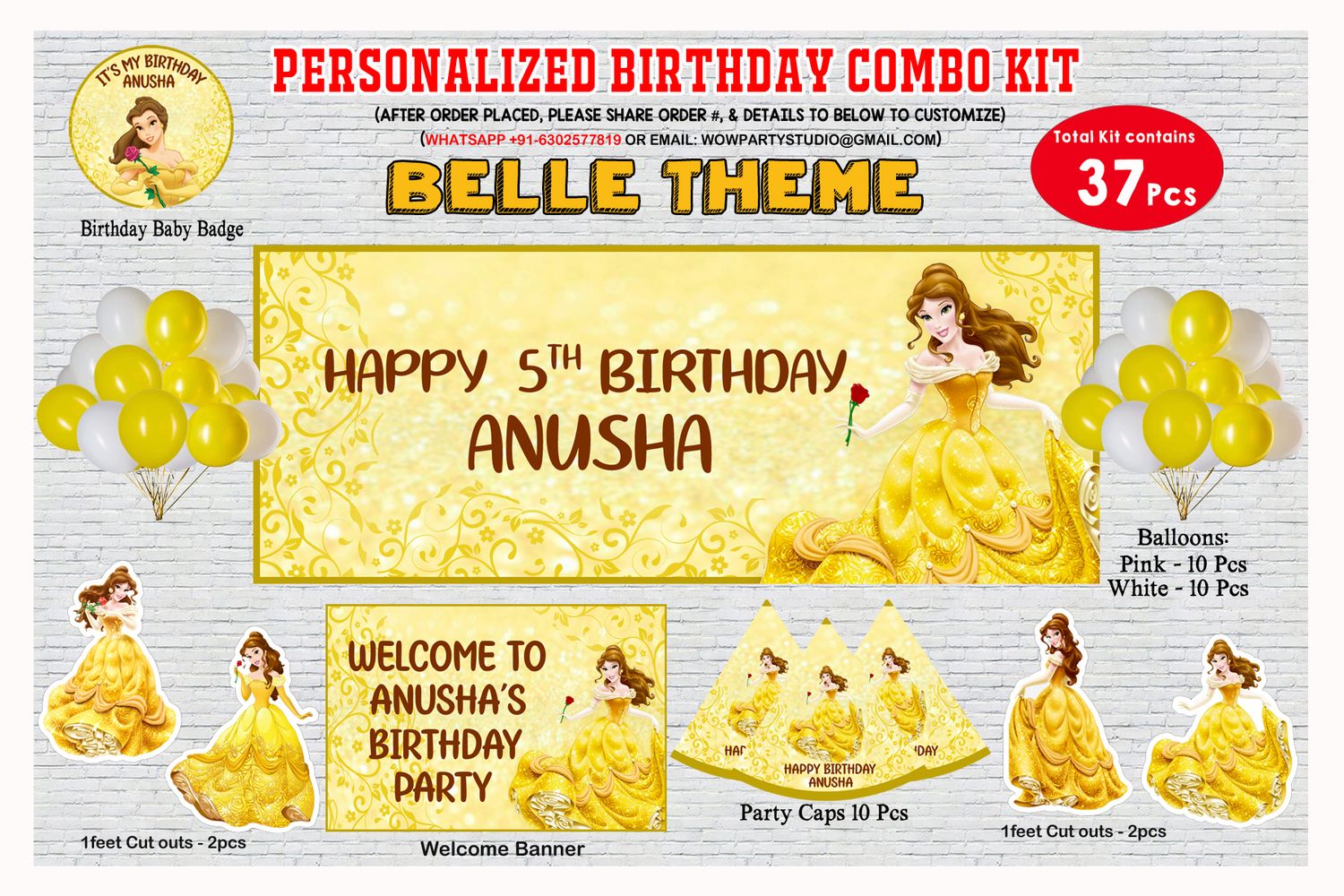 Belle Theme Combo Kit 37Pcs