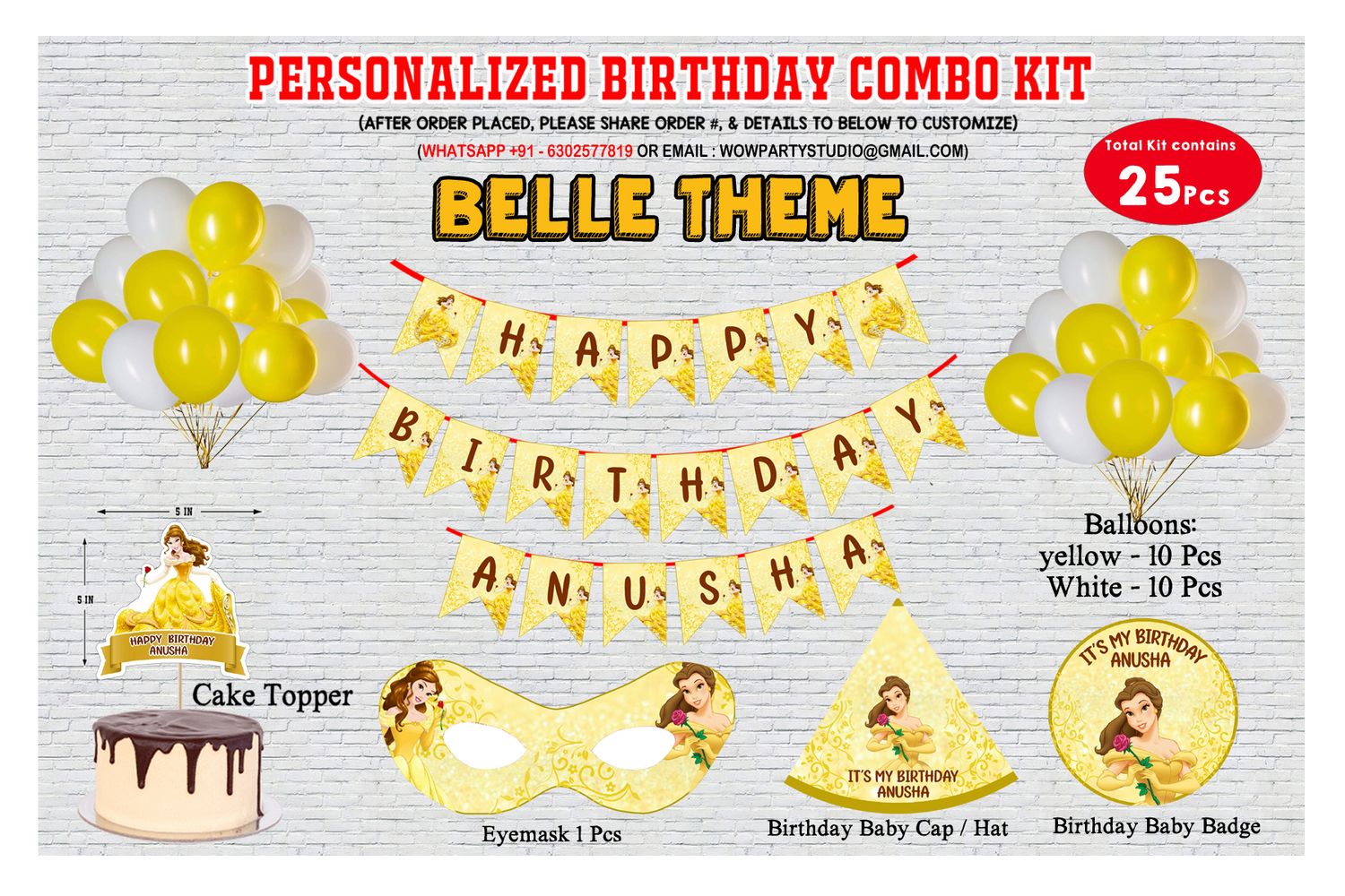 Belle Theme Combo Kit 25Pcs