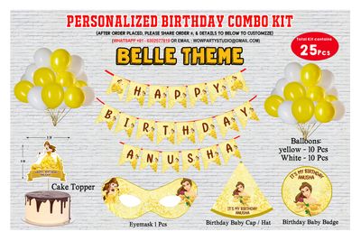Belle Theme Combo Kit 25Pcs
