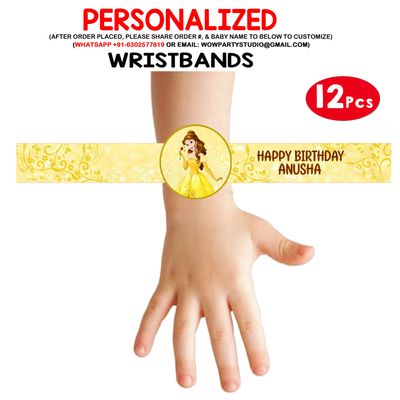 Belle Theme Wristbands (12 Pcs)