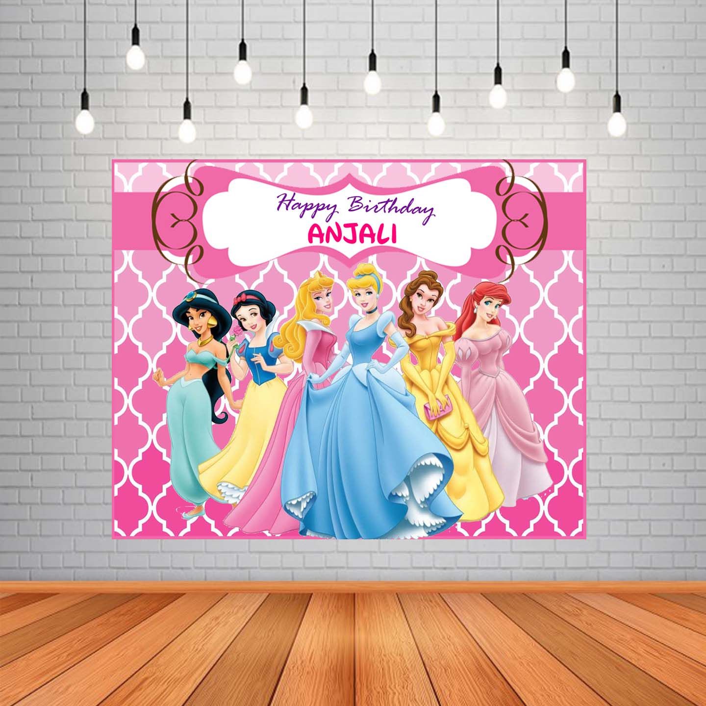 Princess Disney Backdrop / Background Banner #2 (4ft x 5ft)