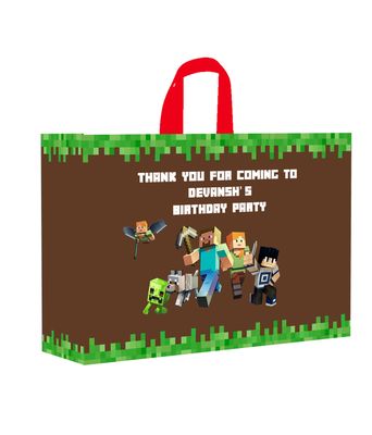 MineCraft Gift Bag - Large (10 Pcs)