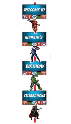 Avengers - Door / Welcome Banner (5ft)