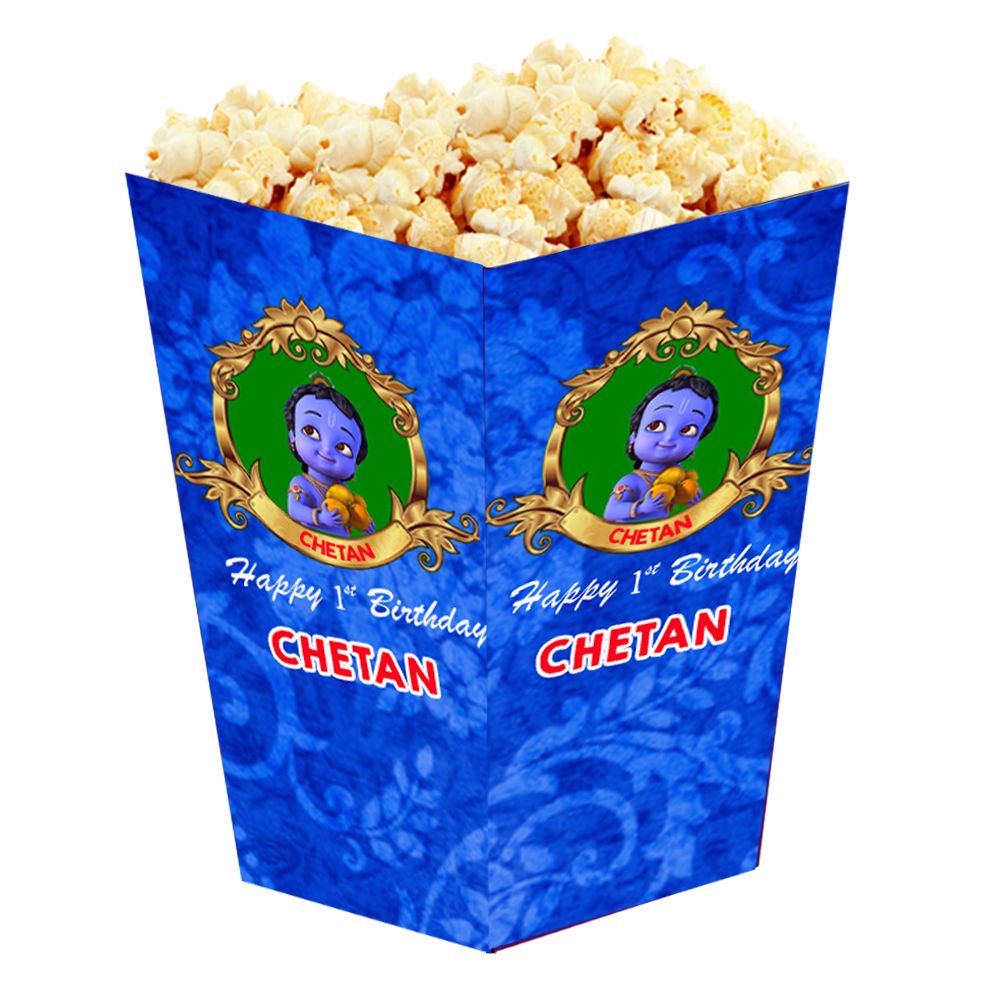Little Krishna Theme Popcorn Boxes (10 Pcs)