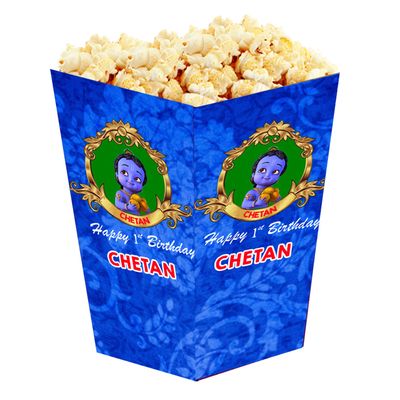 Little Krishna Theme Popcorn Boxes (10 Pcs)
