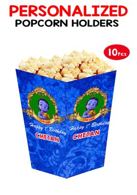 Little Krishna Theme Popcorn Boxes (10 Pcs)