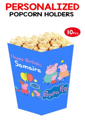 Peppa Pig Popcorn Boxes (10 Pcs)