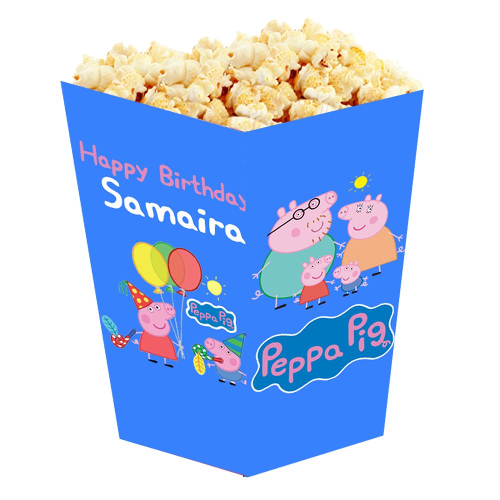 Peppa Pig Popcorn Boxes (10 Pcs)