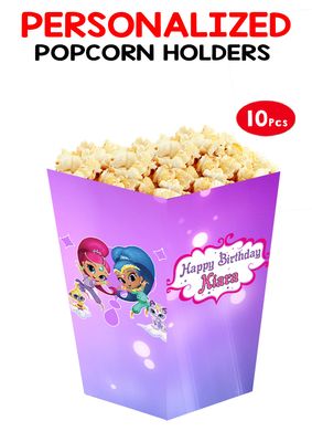 Shimmer Shine Theme Popcorn Boxes (10 Pcs)