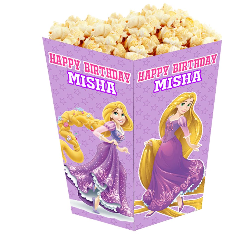 Rapunzel Theme Popcorn Boxes (10 Pcs)
