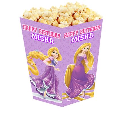 Rapunzel Theme Popcorn Boxes (10 Pcs)