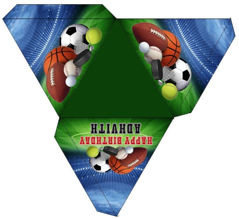 Sports Theme Candy / Chocolate Boxes (12 Pcs)
