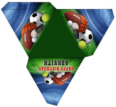 Sports Theme Candy / Chocolate Boxes (12 Pcs)