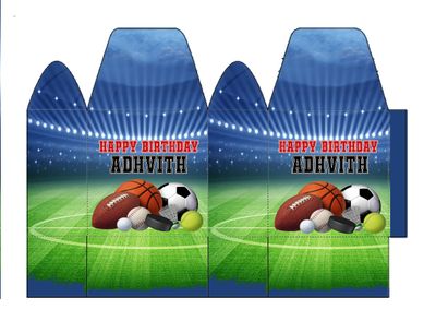Sports Theme Candy / Chocolate Boxes (10 Pcs)