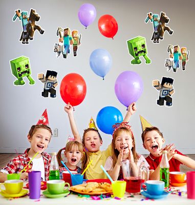 Minecraft Theme Cutouts (1ft) - 8 Pcs