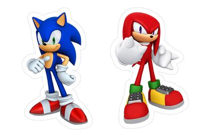 Sonic Cutouts (1ft) - 8 Pcs