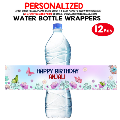 Butterfly Water Bottle Wrappers (10Pcs)