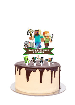 Minecraft - Cake Topper Set 5Pcs