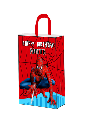 Spiderman  Theme - Gift Bag Medium (10 Pcs)