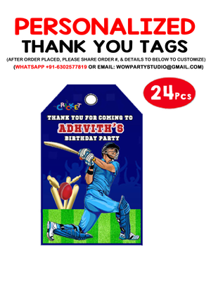 Cricket Thank you Tags (24 Pcs)