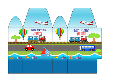 Transport Candy / Chocolate Boxes (10 Pcs)