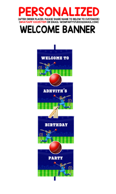 Cricket - Door / Welcome Banner (5ft)