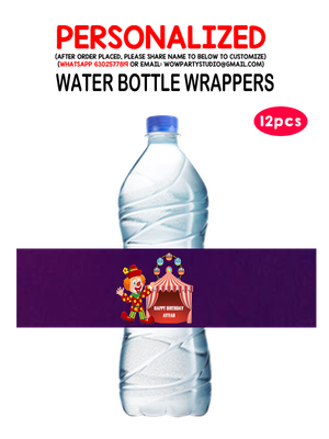 Carnival Water Bottle Wrappers (12Pcs)